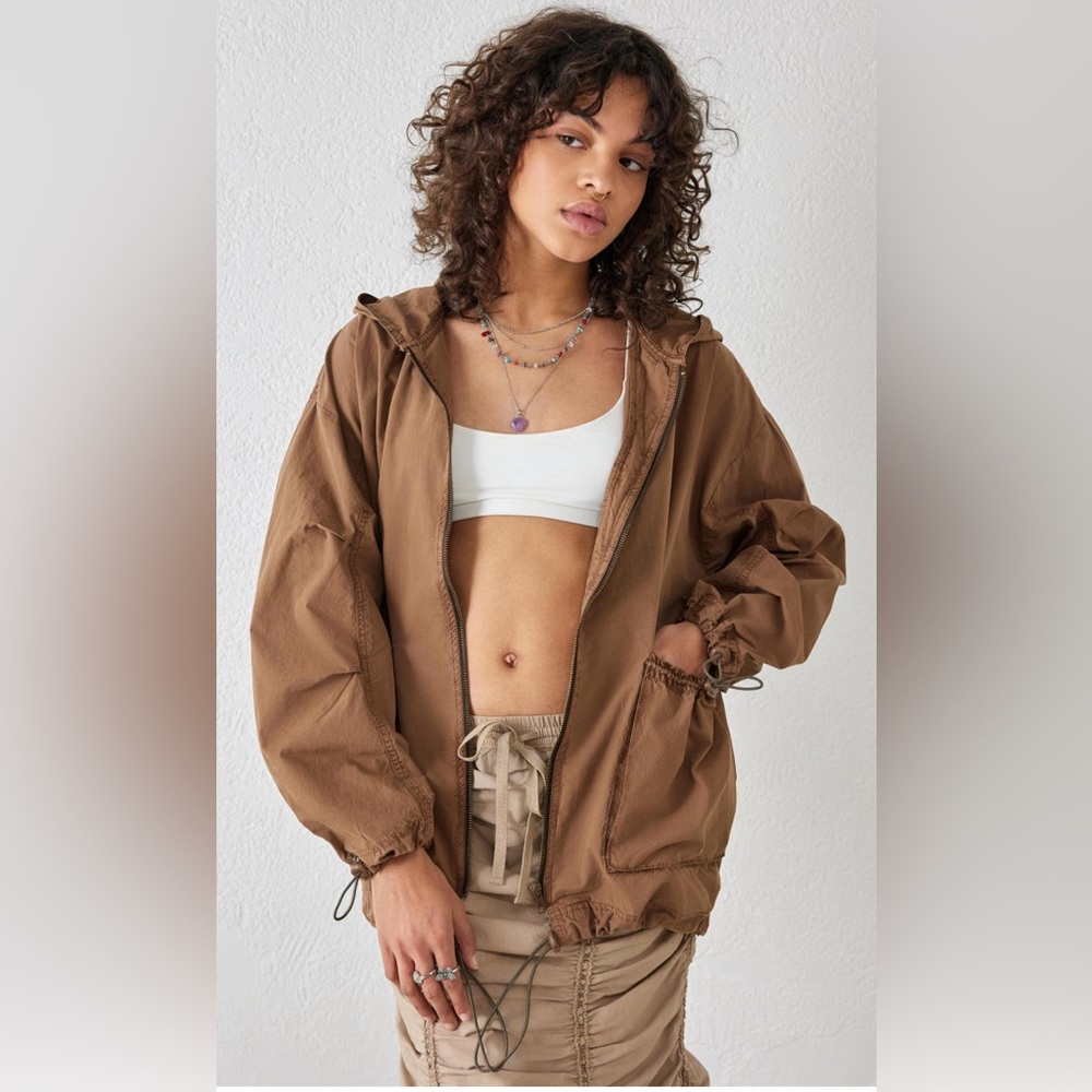 NEW Urban Outfitters Brown Anorak Jacket XS